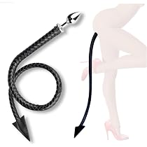 Amazon.com: Anal Plug with 108cm Devil Tail, 3.5cm Stainless Steel ...