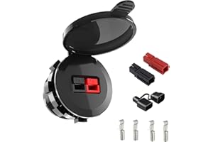 JACENERGY Quick Connect Wire Connectors,Power Pole Connectors Kits,Max 45 Amp,Waterproof Cover and Protective Dust Covers, for Smart Battery Box, Marine Boat Motorcycle, Boat,Truck, RV,