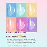 Beetles Gel Polish Unicorn Pastel Colors Set 6 Shades Pink Purple Blue Yellow view 4