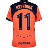 Raphinha Men’s Soccer Jersey Fan Version Short Sleeve Shirt for Game Day, Training, or Casual Wear 2025