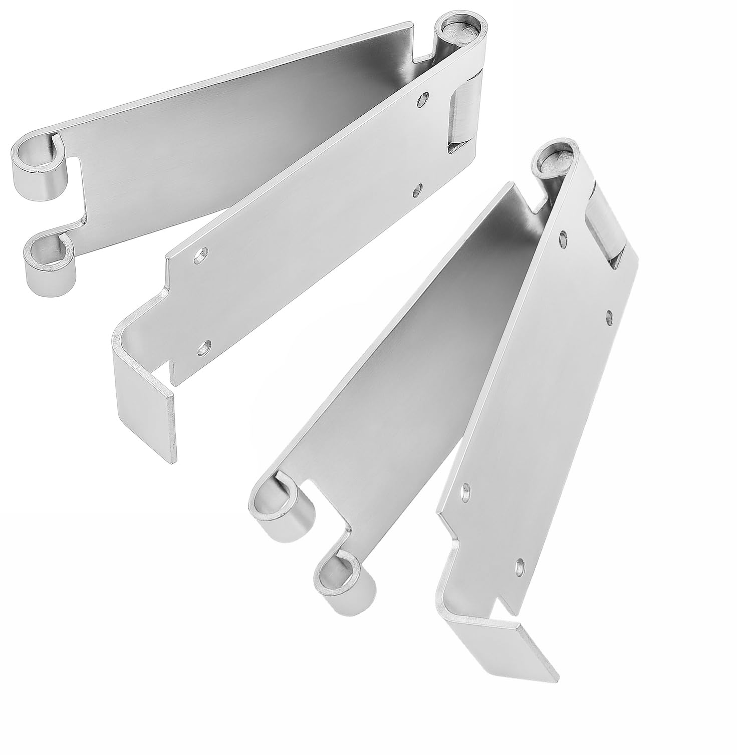 Photo 1 of 1 Pair Low Headroom Garage Door Top Brackets - Works with Standard 12" or 15" Radius Track (for Standard Elevator Doors with Very Small Gaps) fits Commercial & Residential Garage Door