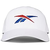 Reebok Vector Baseball Hat | Snapback | Six Panel | Casual | Everyday | Sun Protection | Lightweight | Breathable - White