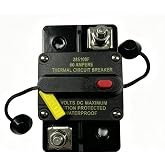 285 Series Thermal Circuit Breaker 7184 Replacement for Blue Sea Surface Mount Circuit Breaker 60A 48V DC with Manual Reset Switch &ndash; for Marine, RV, Solar Systems