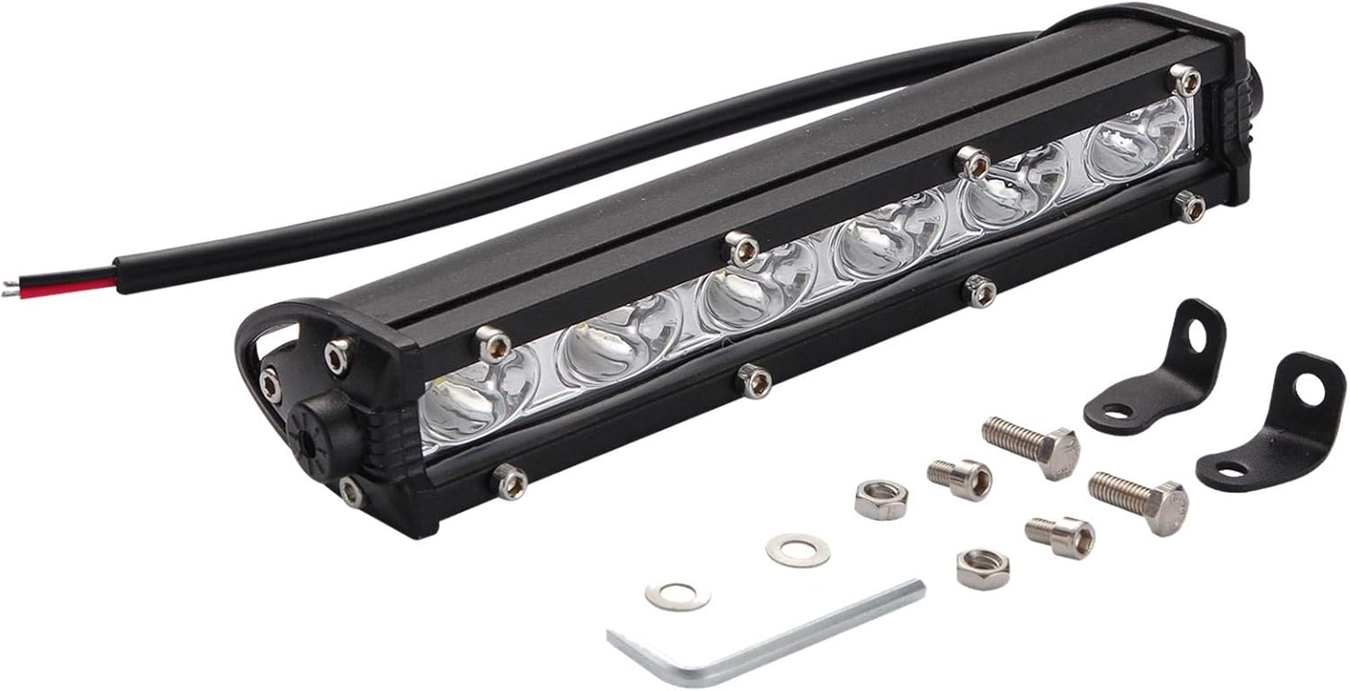 58bh LED Light Bar, Aluminum 8inch 18W 930V DC Offroad LED Single