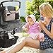 AMZNEVO Baby Stroller Organizer Bag with Cup Holders and Shoulder Strap. Extra Storage Space for Organize The Baby Accessories and Your Phones. (Grey)
