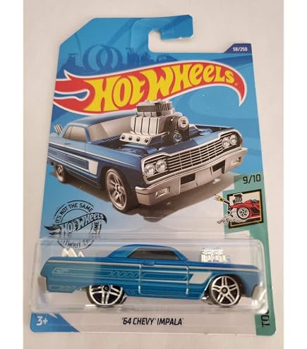Hot Wheels Pin Hedz 2005 #093 1964 Chevy Impala | Auto In Miniatura Da Collezione