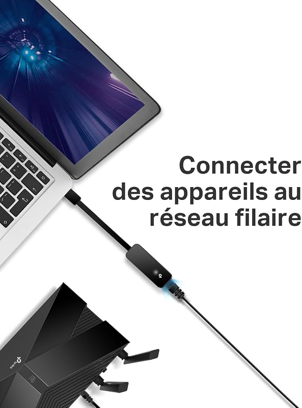 Adaptateur USB 3.0 vers Ethernet Gigabit, UE306