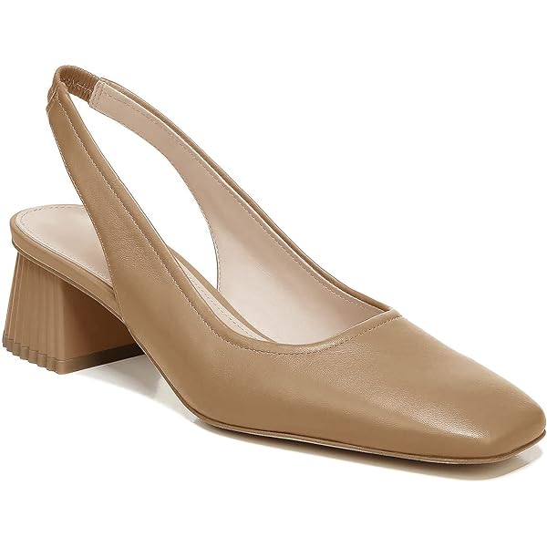Amazon.com | YDN Women Closed Square Toe Block Low Heels Slingback