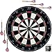 Trademark Games Bristle Dart Board with Metal Wire Spider - Professional Regulation Size Tournament Set with 6-17 Gram Steel Tip Darts for Indoors