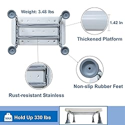 Aliseniors Step Stool for Adults with Non-Skid
