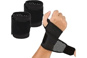 Wrist Brace 2-Pack, Adjustable Wrist Support for Carpal Tunnel Pain Relief & Tendonitis,Breathable Wrist Wraps for Weightlift