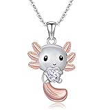 PROESS Axolotl Necklace for Women Daughter Sterling