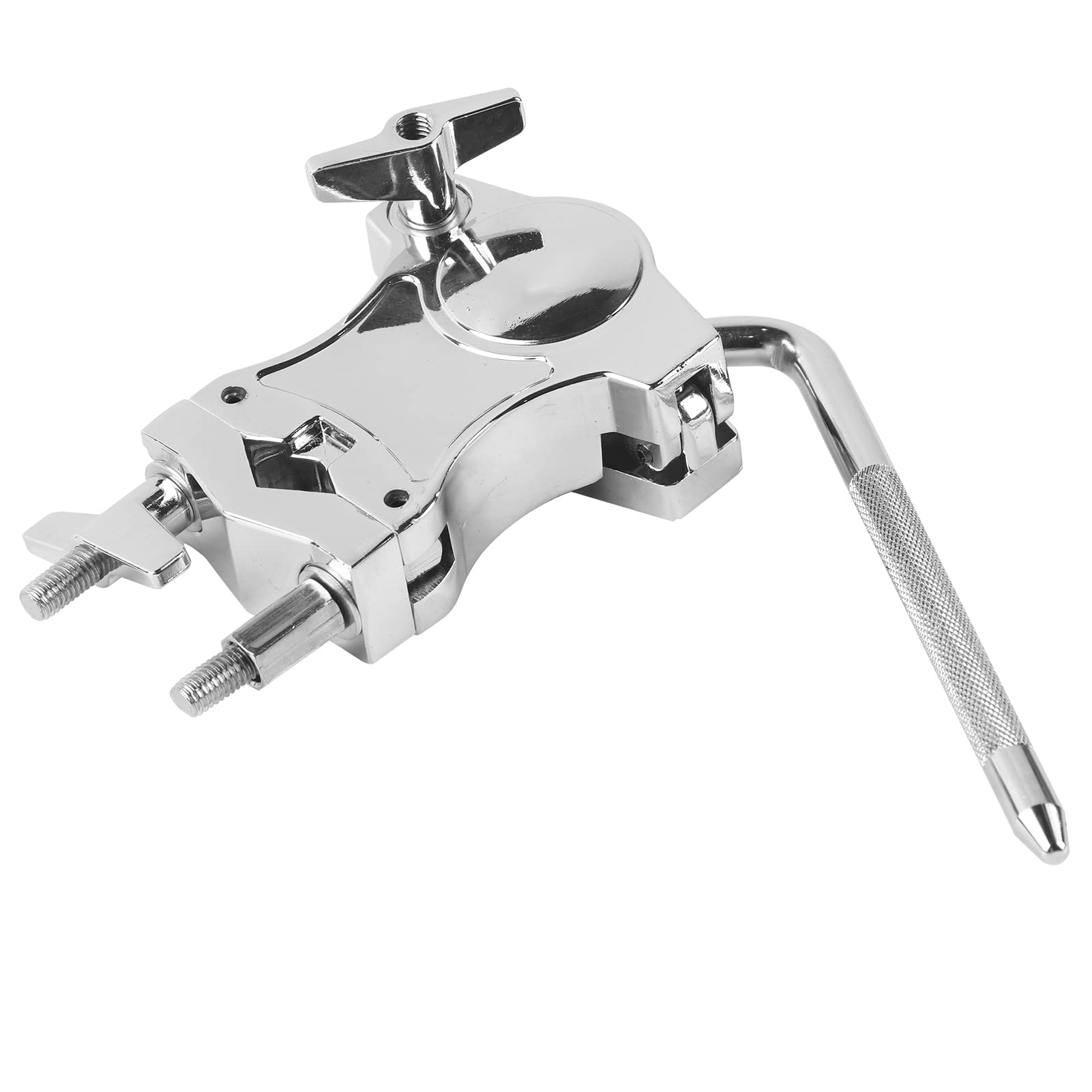 Drum Clamp,Zinc Alloy Cowbell Holder Drum Stand Extension Clip Connecting Bracket Clamp