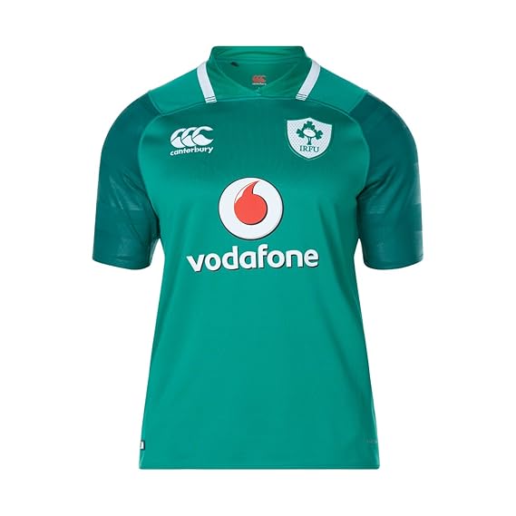 Offizielles IRFU Herren Irland Rugby Vapodri Plus Short Sleeve Home Pro Jersey