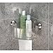 iDesign Forma Power Lock, Suction Bathroom Shower Caddy Corner Basket for Shampoo, Conditioner, Soap - Clear