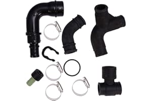 Vkinman Engine Crankcase Breather Vent Hose Valve Set Replacement for VW Passat Audi A4 Quattro 1.8L