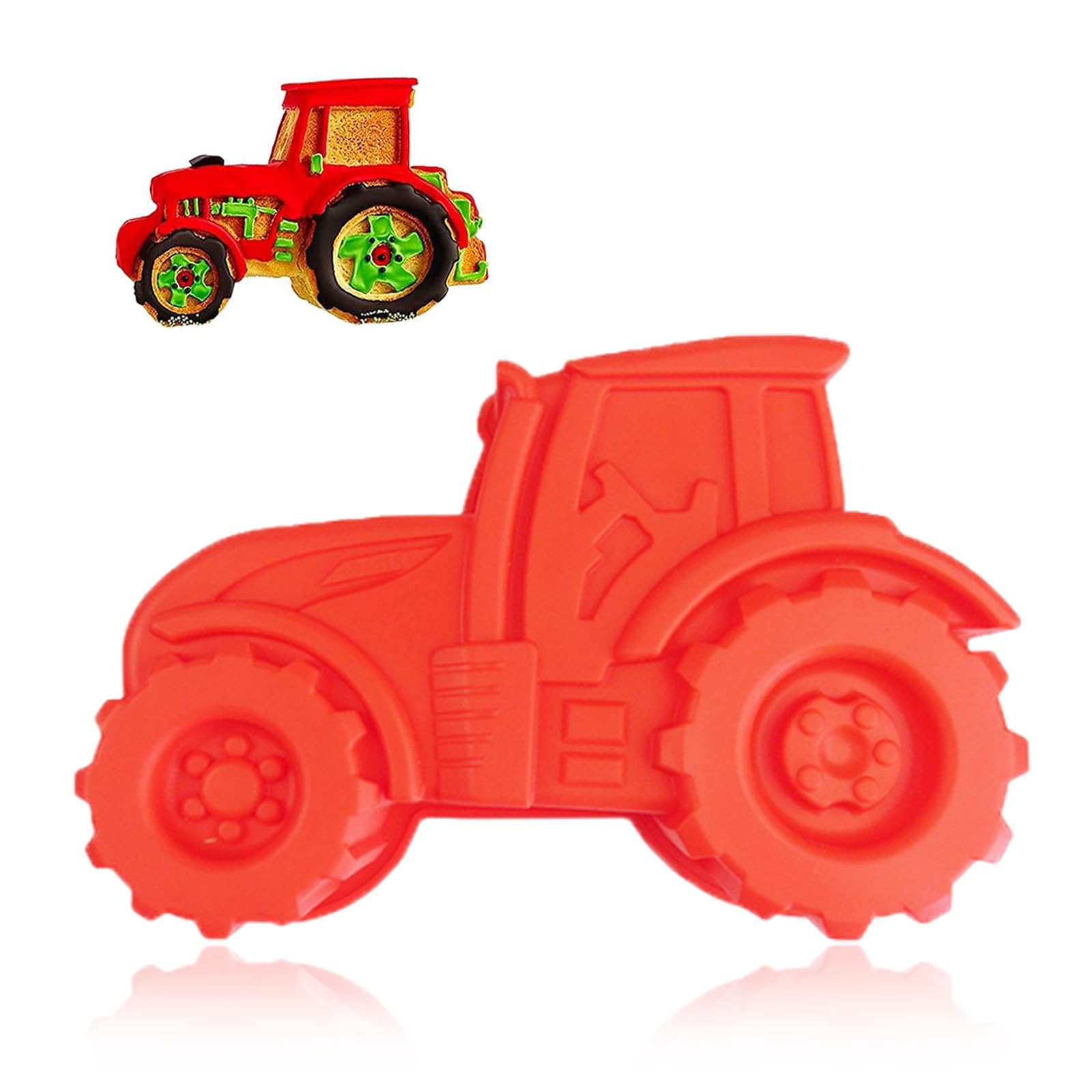 Tractor Mould Tractor Silicone Mold Children'S Tractor Bakeware Children'S Car Silicone Mold It Can Be Used To Make Cakes, Bread, Chocolate, Dessert Pudding, Etc, For The Children'S Birthday Party