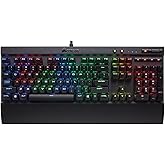 Corsair CH-9101012-NA K70 LUX RGB Mechanical Gaming Keyboard - USB Passthrough & Media Controls - Tactile & Quiet - Cherry MX