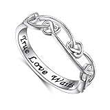 DAOCHONG S925 Sterling Silver Engraved True Love
