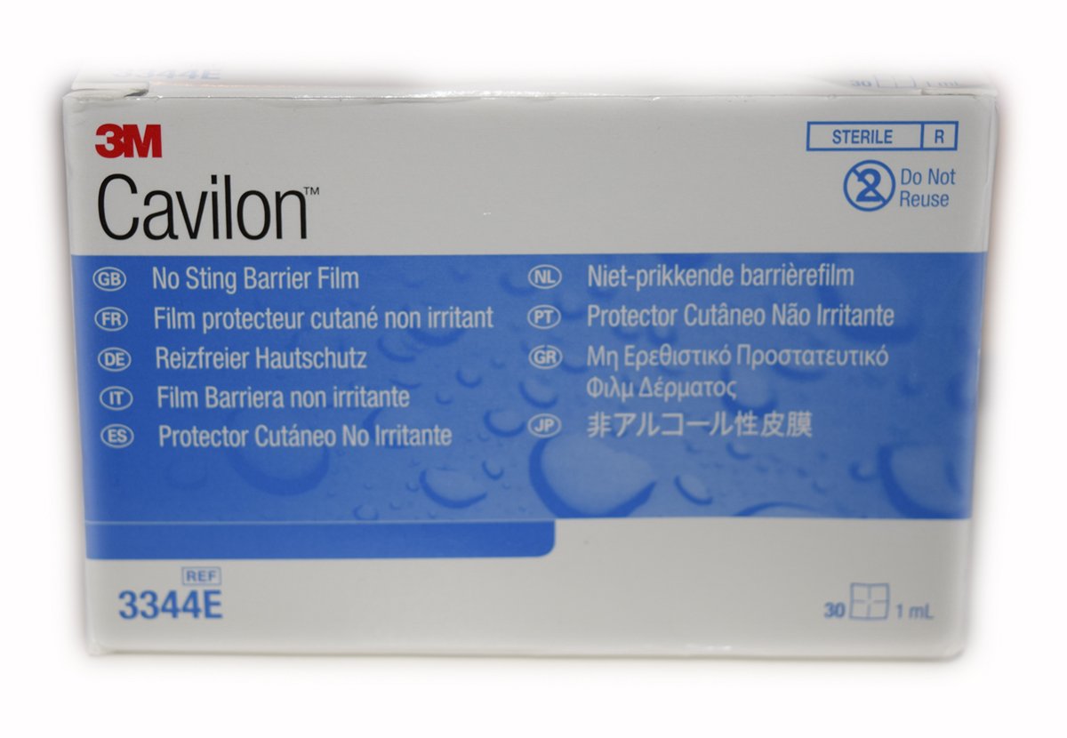 3M 3344E Wipes Skin (30 x 1ml) 3M Cavilon Alcohol Free No Sting Barrier