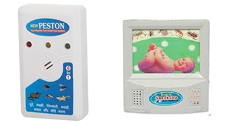 MSE Plastic 6-in-1 Ultrasonic Electro Magnetic Pest Repellers Health Care System (White) - Pack of 3