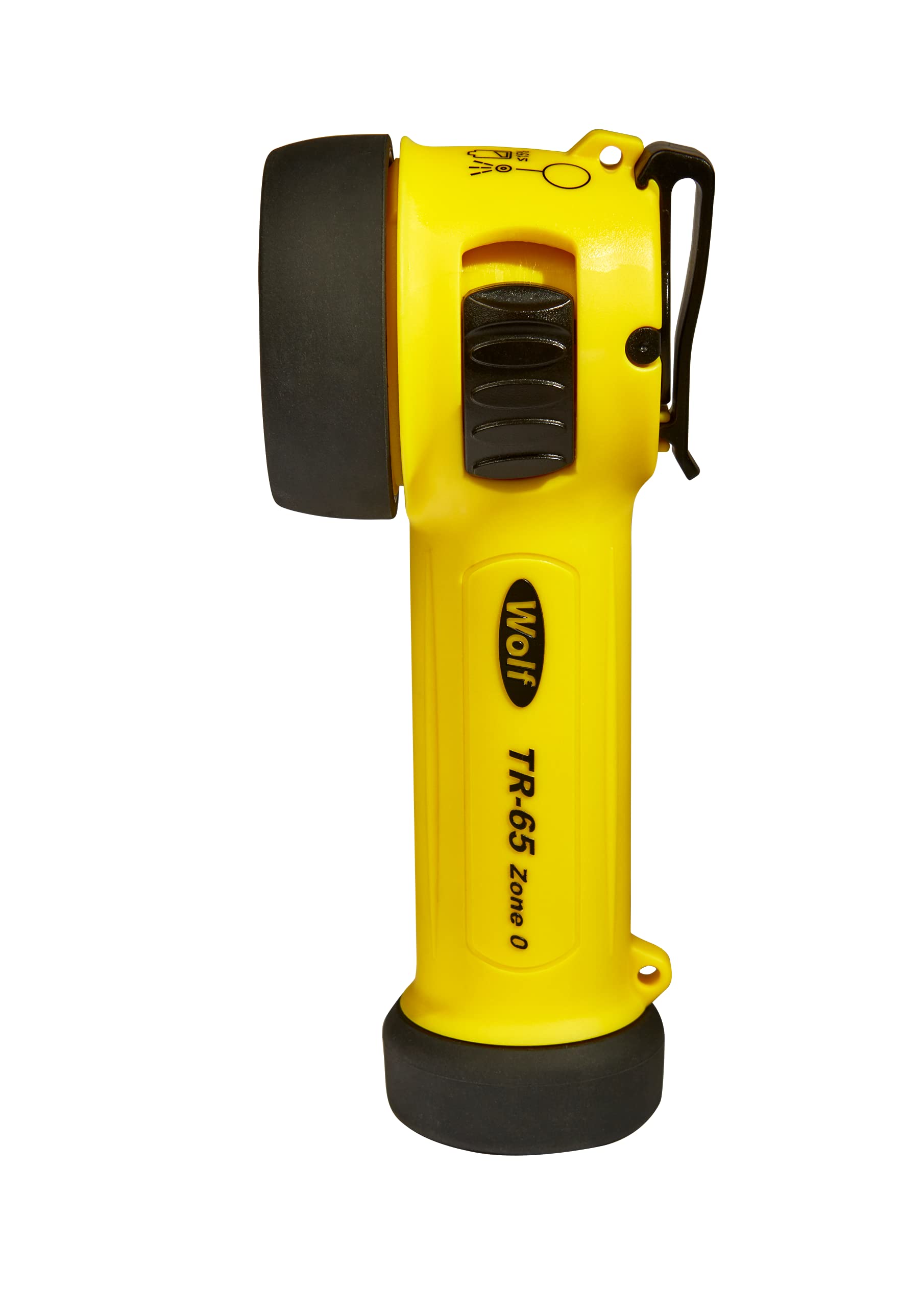 Wolf TR-65 ATEX Zone 0/21 Intrinsically Safe Right Angled Compact Safety LED Torch