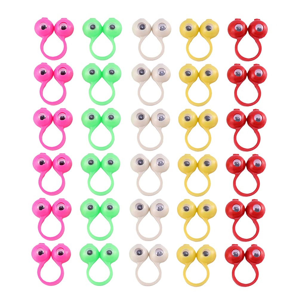 TOYANDONA Eyes Finger Puppets Eyeball Rings Random Style Finger Toys for Kids Creative Learning Party Favors Educational Fun