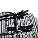DGY Black Canvas Floral Printed Backpack 3 Pieces School Rucksack for Teen Girls (Geometric 1 Pc)