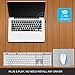 Wireless Keyboard and Mouse, UHURU 2.4GHz Compact Wireless Keyboard Mouse Combo with 13 Hotkeys for Windows 10/8 / 7 / Vista/XP, Laptop, Smart TV, Surface Pro (White)