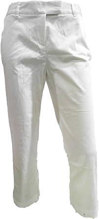 plus size white cotton pants