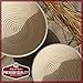 (10 inch) Round Banneton Proofing Basket Set - Brotform Handmade Unbleached Natural Cane For homemade Crusty Fresh, Easy to Bake Bread With Professional Marks Rising dough Bread Kit with washableCloth