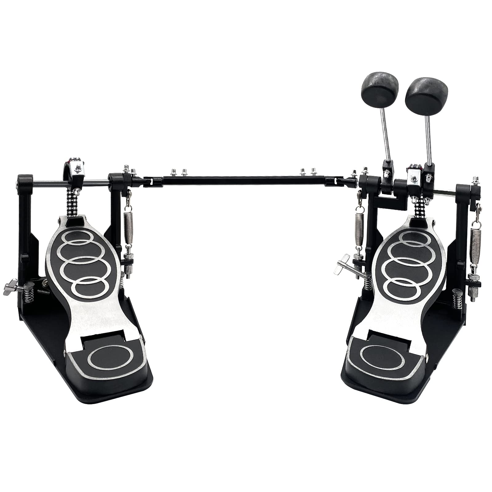 Double Bass Pedal, Double Chain Double Bass Drum Pedals, Double Kick Drum Pedal with Patch Suit