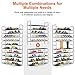 Herron Shoe Rack, Large Capacity Shoe Organizer,10 Tiers 50 Pairs Shoe Shelf Durable and Stable Shoe Storage (Black, 10 Tiers)