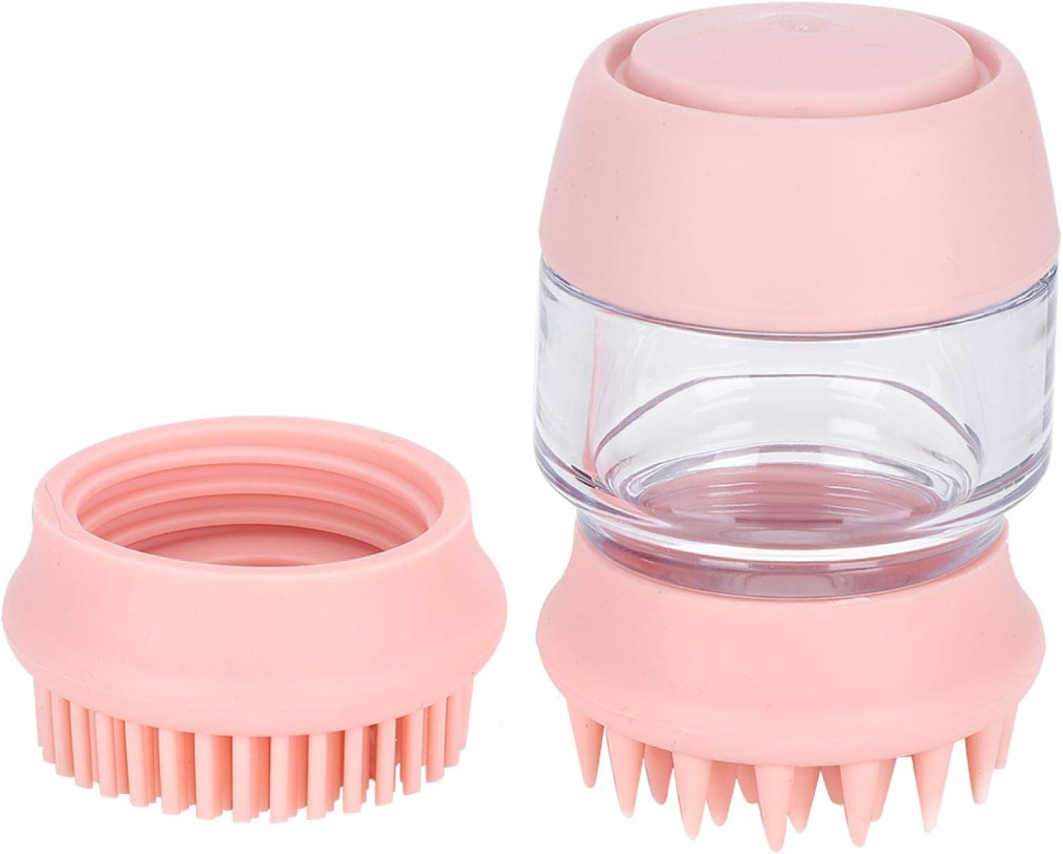 Shampoo Dispenser Bathing Brush, Soft Comfortable Pet Scrubber, for
