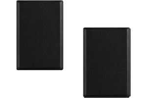 Acoustic Audio by Goldwood Acoustic Audio SLM1B Mountable On Wall Slim Speakers Home Theater Wired Pair Pack, Black