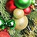 Jusdreen 6 Foot Christmas Balls Ornaments Fireplace Shatterproof Strip Balls Tree Hanging Christmas Decorations Rattan Balls - Red&Gold&Green