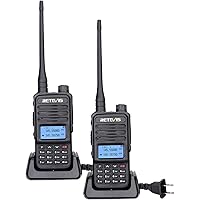 Retevis RT85 Walkie Talkies Long Range for Adults, Dual Band Two Way Radio With Charging Base,1400 mAh, Flashlight, DTMF Remo