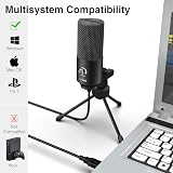 FIFINE USB Microphone K669B Condenser Cardioid for PC Mac Streaming view 2