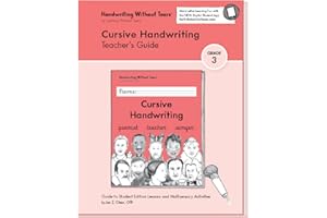 Learning Without Tears - Cursive Handwriting Teacher's Guide, Current Edition - Handwriting Without Tears Series - 3rd Grade Writing Book - Writing, Language Arts Lessons - for School or Home Use