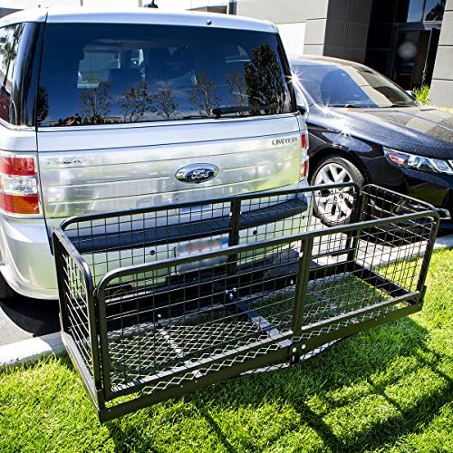STKUSA Hitch Cargo Carrier with Basket Capacity 500 Lbs 2" Receivers