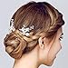 Oureamod Bridal Headpiece Hair Pins Silver Rhinestone Wedding Hair Accessories 3 Pieces