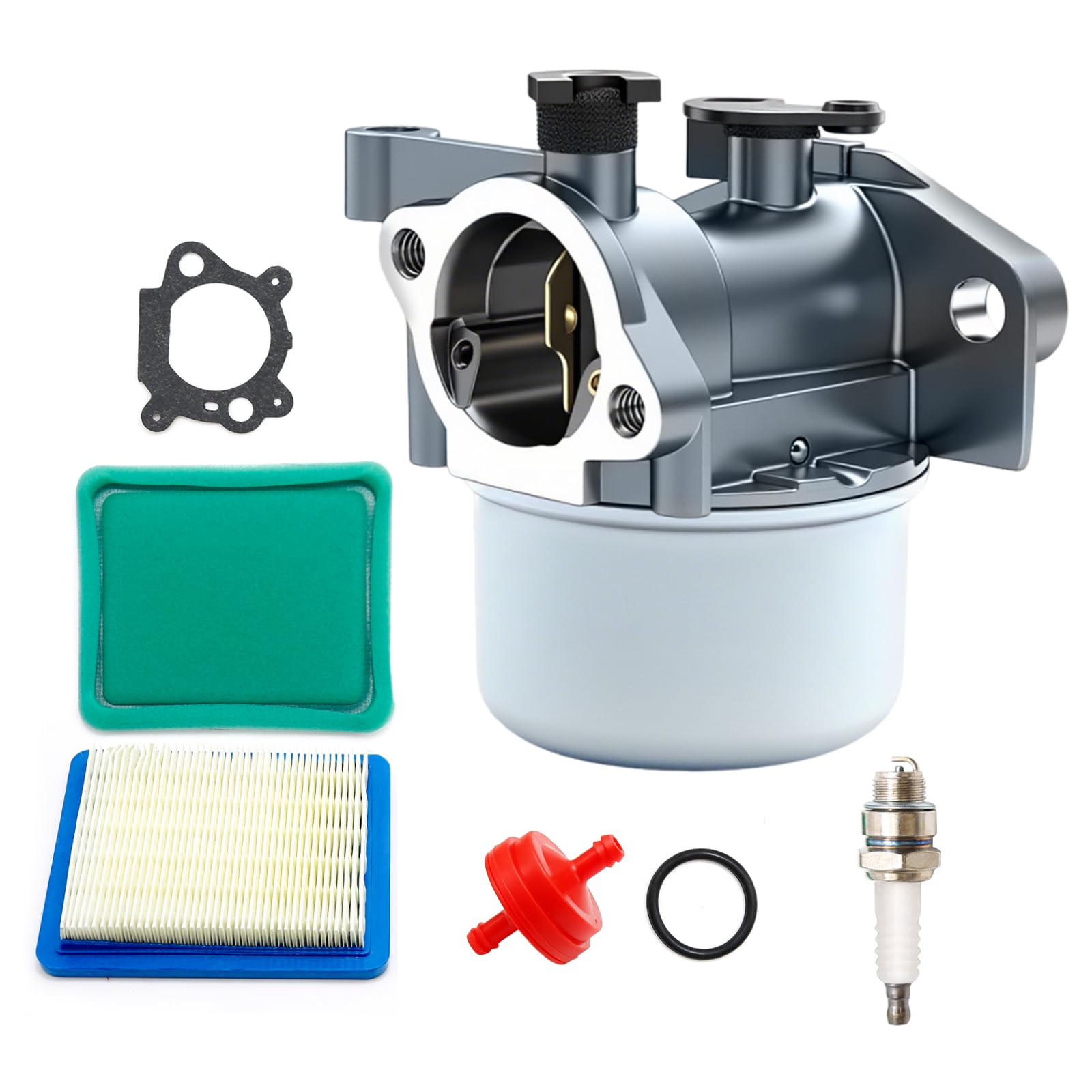 Hoypeyfiy Carburetor Air Filter Tune Up Kit Replacement for 675 675ex 725ex Series Engine 799866 790845 491588S 799871 796707 794304 Craftsman 190CC Lawnmower