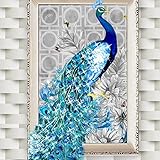 Luxsea 5D Embroidery DIY Diamond Peacock Painting Mosaic Needlework Picture Home Decor Art
