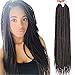 Goddess Locs Crochet Braids 18 Inch 144 Strands - Box Braid Crochet Hair 6 Packs for Black Women