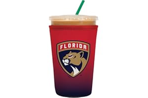 Sok It JavaSok NHL Hockey Iced Coffee & Cold Soda Insulated Neoprene Cup Sleeve (Florida Panthers, Medium: 22-28oz)