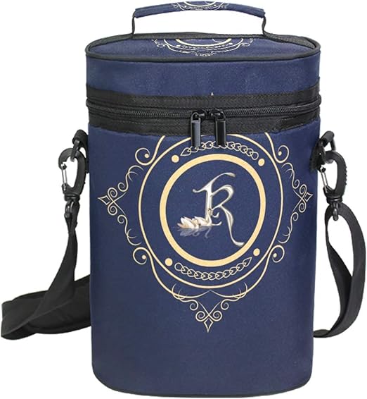 monogrammed insulated wine tote