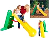 Little Tikes Easy Store Large Slide Yellow Green Indoor Outdoor Safe Folding view 4