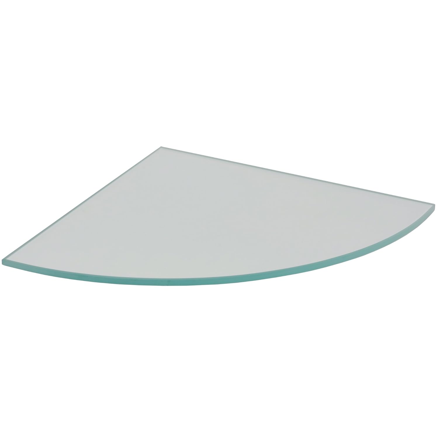 Durable Aline Glass Panel Quarter Circle Glass Shelf 25 x 25 cm x 4 mm, clear Amazon.co.uk