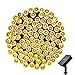 Solar String Lights 200 LED Waterproof 72ft 8 Modes Solar Powered Christmas Fairy String Lights for Outdoor Xmas Patio Path Party Lawn Garden Wedding Party Holiday Decoration (Warm White)