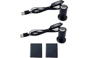 Taysing Battey Powered LED Spotlight USB Lights Picture Lights Uplighting Indoor Stick Spot Lights for Wall Art Display Dartboard Painting Artwork Accent Lighting (3000K 2 Pack)